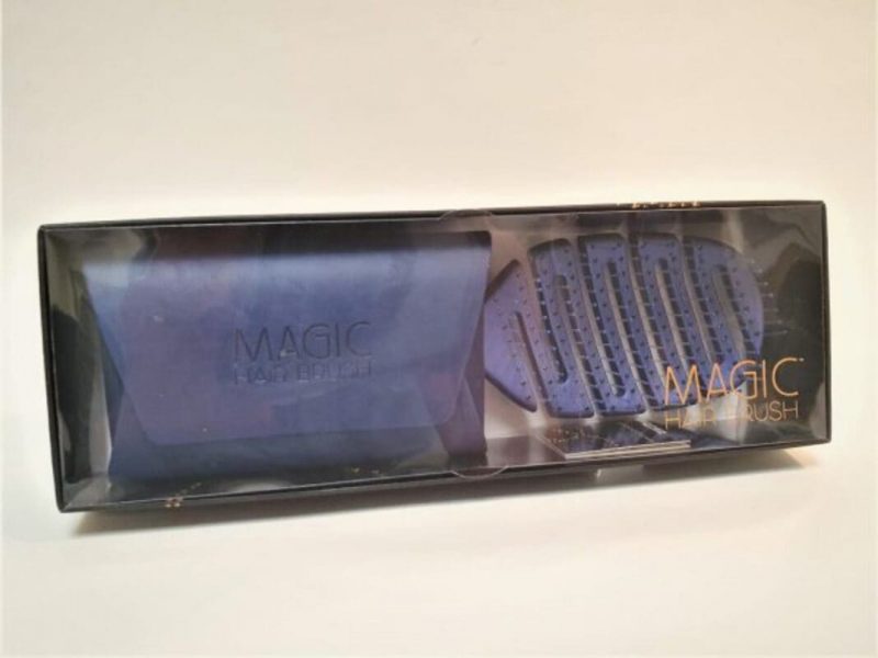 Magic Hair Brush Blue in packaging