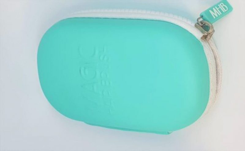 Magic Hair Brush Sea Green Case with zip