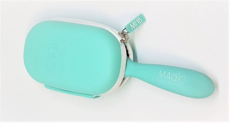 Magic Hair Brush Sea Green with head in case